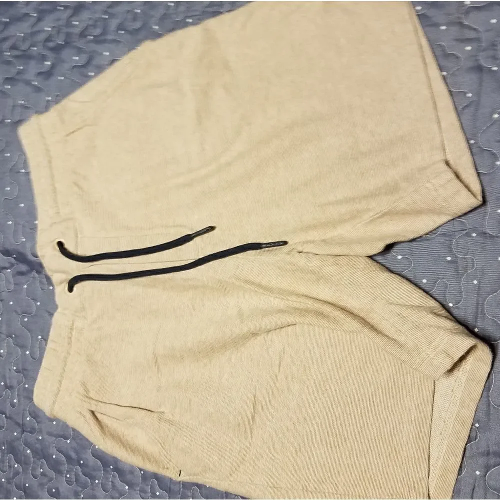 ZARA tan drawstring shorts size small